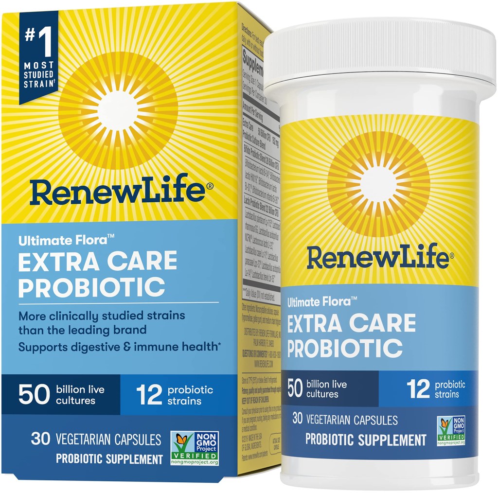 Picture of: Renew Life Ultimate Flora Extra Care Probiotic  Billion (Formerly  Critical Care),  Counts